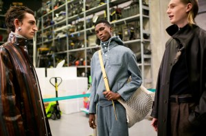Backstage at Sunnei Men's Fall 2020