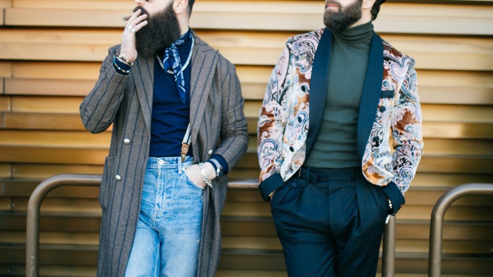 The scene at Pitti Uomo 97.