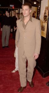 Brad Pitt at the premiere of 'The Mexican' at the National Theater in Los Angeles, Ca. 2/23/01. (Photo by Kevin Winter/Getty Images).