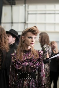 Backstage at Anna Sui RTW Fall 2020