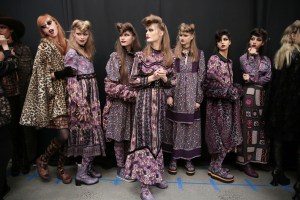 Backstage at Anna Sui RTW Fall 2020