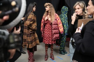 Backstage at Anna Sui RTW Fall 2020