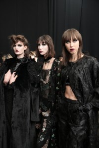 Backstage at Anna Sui RTW Fall 2020