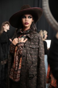 Backstage at Anna Sui RTW Fall 2020