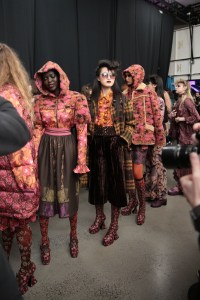Backstage at Anna Sui RTW Fall 2020