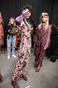 Backstage at Anna Sui RTW Fall 2020