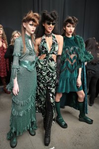Backstage at Anna Sui RTW Fall 2020