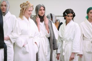 Backstage at Area RTW Fall 2020