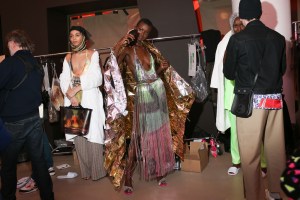 Backstage at Area RTW Fall 2020