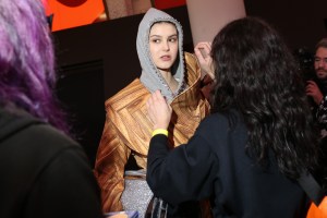 Backstage at Area RTW Fall 2020