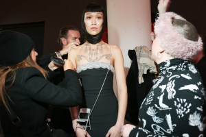 Backstage at Area RTW Fall 2020