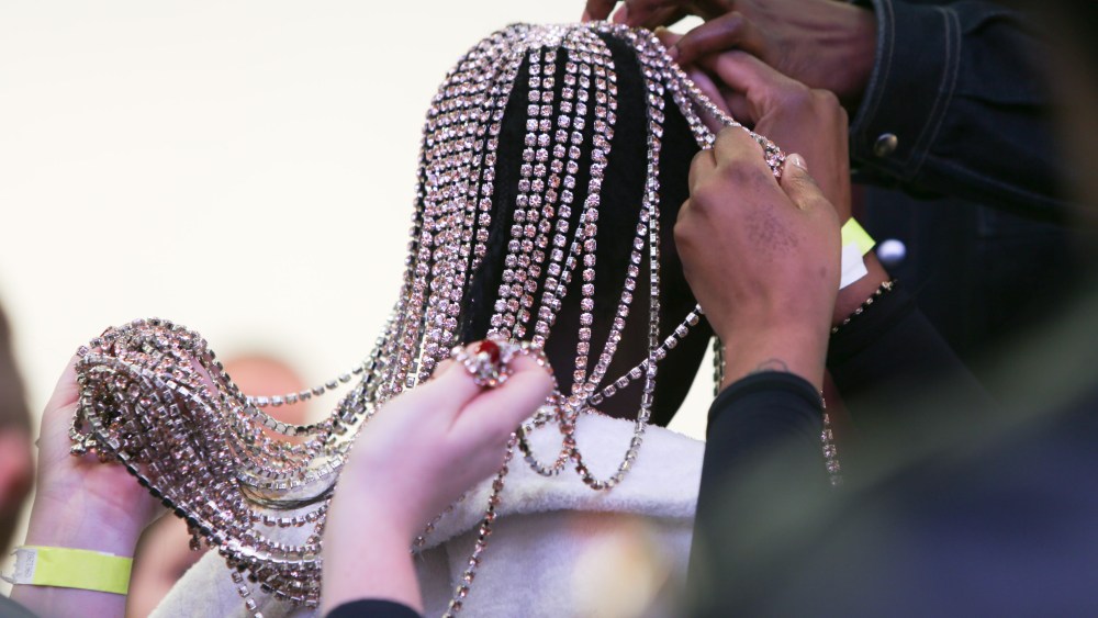 Backstage at Area RTW Fall 2020