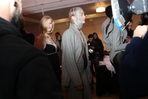 Backstage at Area RTW Fall 2020