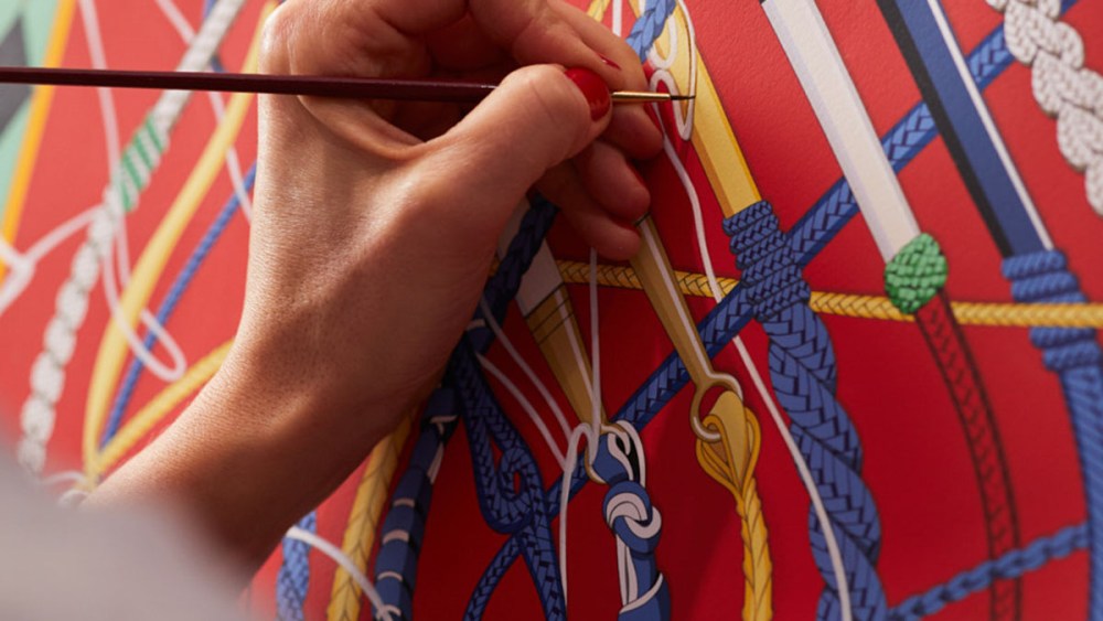 An artisan from Hermès.