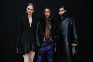 Backstage at Mugler RTW Fall 2020