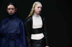 Backstage at Mugler RTW Fall 2020