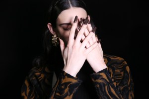 Backstage at Mugler RTW Fall 2020
