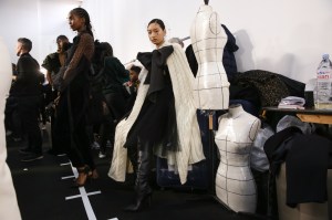 Backstage at Elie Saab RTW Fall 2020