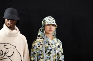 Backstage at Kenzo RTW Fall 2020