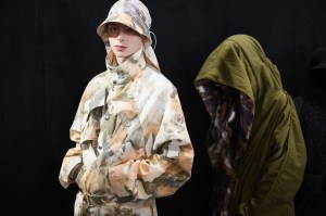 Backstage at Kenzo RTW Fall 2020