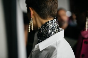Backstage at Lutz Huelle RTW Fall 2020