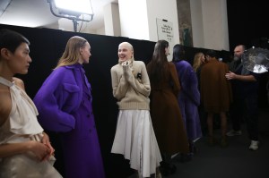 Backstage at Rochas RTW Fall 2020