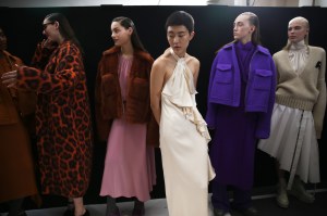 Backstage at Rochas RTW Fall 2020
