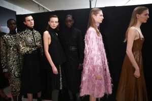 Backstage at Rochas RTW Fall 2020