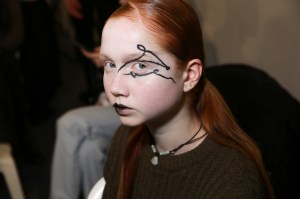 Backstage at Yohji Yamamoto RTW Fall 2020
