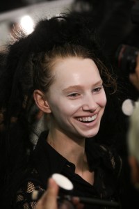 Backstage at Yohji Yamamoto RTW Fall 2020