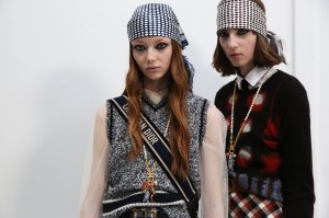 Backstage at Dior RTW Fall 2020