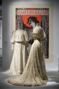 Motifs in Irish lace are echoed on the magazine cover.