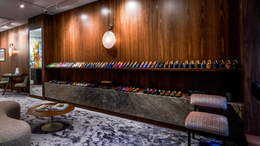 The newly renovated Belgian Shoes store in midtown.