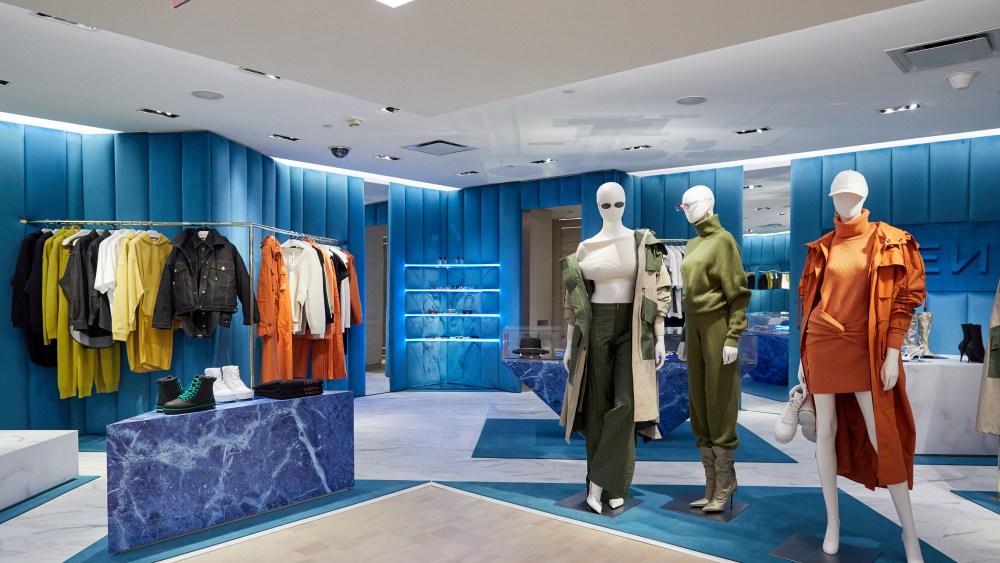 The Fenty pop up at Bergdorf Goodman's/
