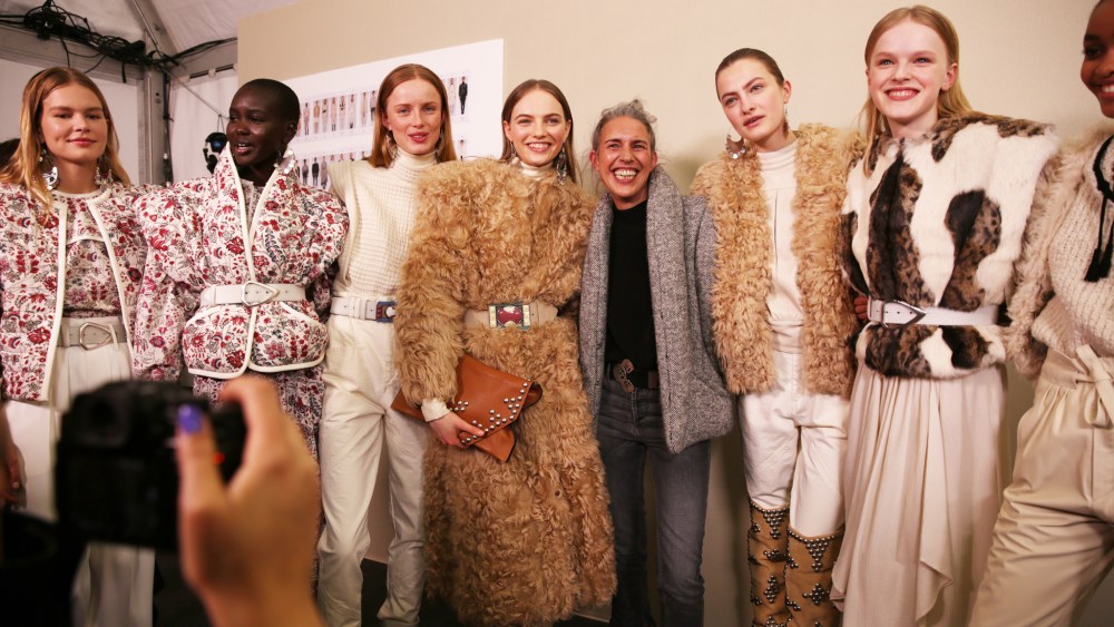 Backstage at Isabel Marant RTW Fall 2020