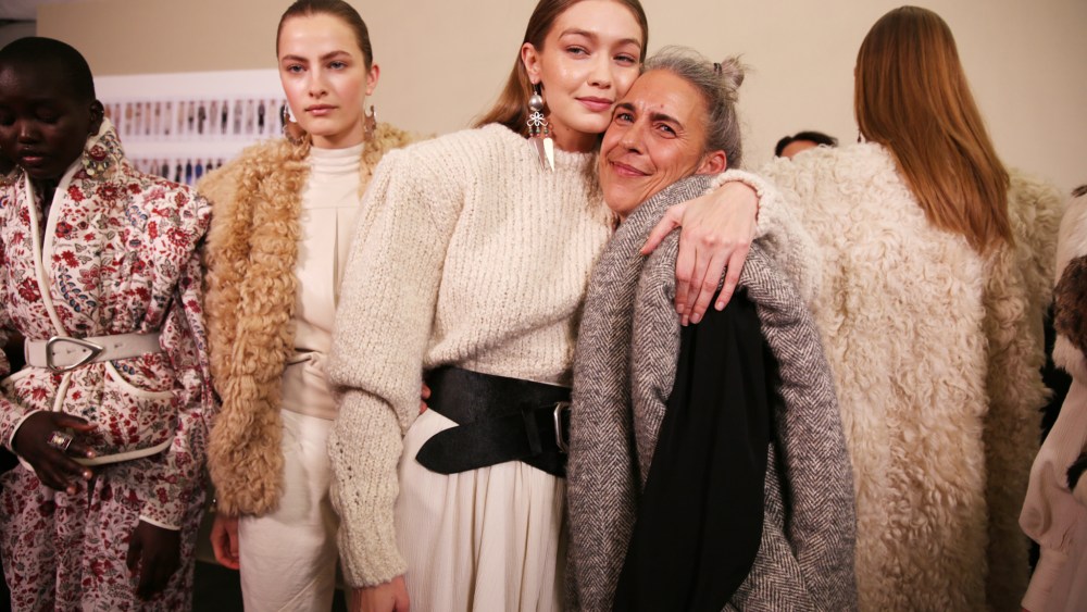 Backstage at Isabel Marant RTW Fall 2020