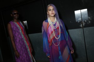 Backstage at Koché RTW Fall 2020