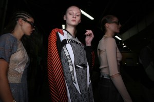 Backstage at Koché RTW Fall 2020