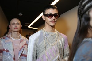 Backstage at Koché RTW Fall 2020