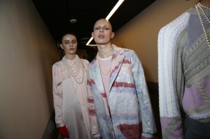 Backstage at Koché RTW Fall 2020