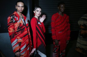 Backstage at Koché RTW Fall 2020