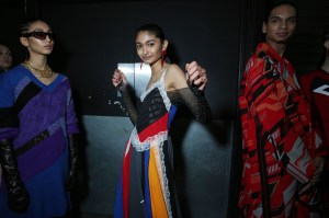 Backstage at Koché RTW Fall 2020