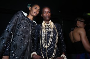 Backstage at Koché RTW Fall 2020
