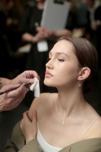 Backstage at Brandon Maxwell RTW Fall 2020