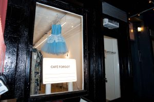 Café Forgot's East Village store, currently closed during COVID-19 lockdown.