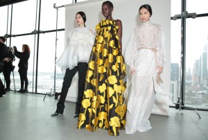 Backstage at Carolina Herrera RTW Fall 2020