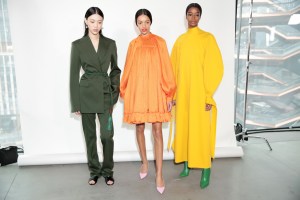 Backstage at Carolina Herrera RTW Fall 2020