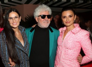 Demi Moore, Pedro Almodovar and Penelope Cruz