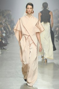 Model on the catwalk