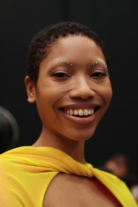Backstage at Christopher John Rogers RTW Fall 2020